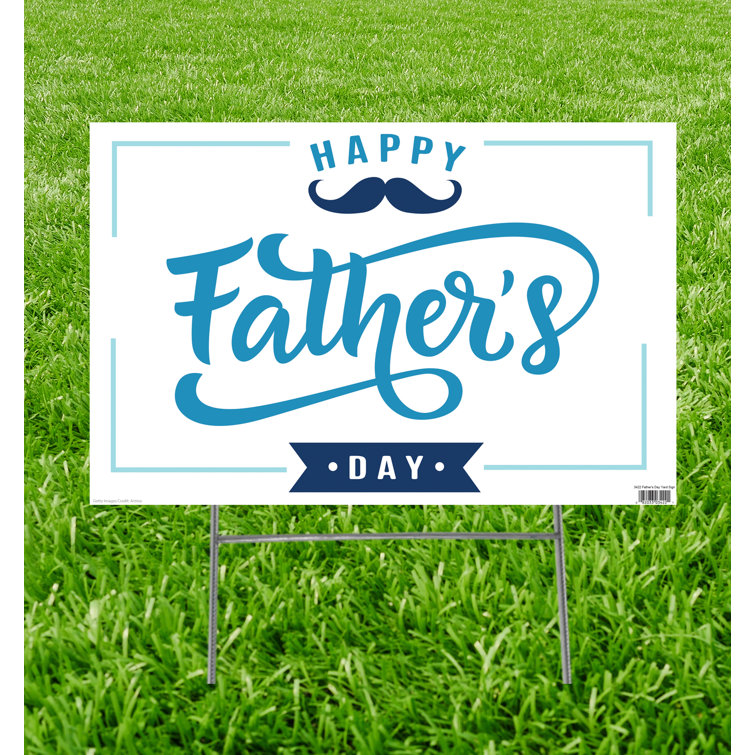 The Holiday Aisle® Father's Day Yard Sign 23 X 15 Wayfair